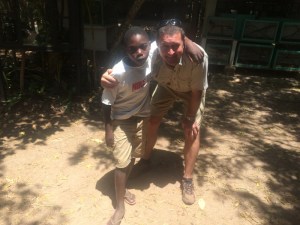 Young Menza with Royjan after surving in his Black Mamba bite.