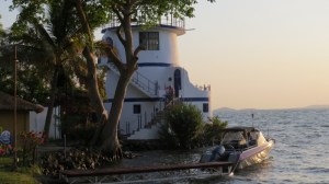 The lighthouse at Lake Victoria Safari Village