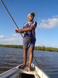 Kahindi Charo my local gondolier on Mida Creek Watamu