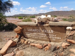 Lugard Falls on Galana River flowing into the Indian Ocean near Malindi