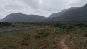 Road past Samburu to Moyale on the Kenya-Ethiopia border in northen Kenya