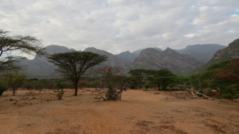Morning walk surrounded by Ndoto muntains Copyright Maya Mangat