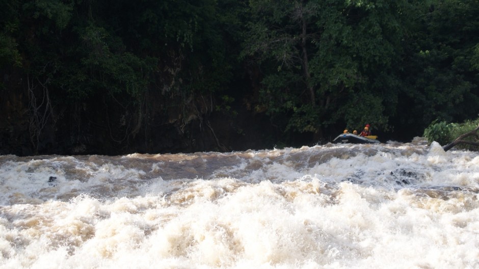 White-water rafting on Sagana River that flows into the mighty Tana River with Savage Wildernes