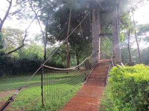 Bridge on Sagana River that flows into the mighty Tana River at Savage Wilderness