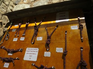 The knots for Wall climbing at Savage Wilderness