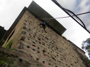 Wall climbing at Savage Wilderness