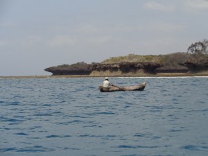 Local fisher by Mkwiro village on Wasini Island by Kisite-Mpunguti National Marine Park Copyright Rupi Mangat