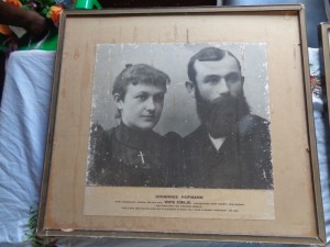 The founders - Johannes Hofmann and Emilie Hofmann - AIC church at Ikutha - 1895-1915 Copyright Rupi Mangat