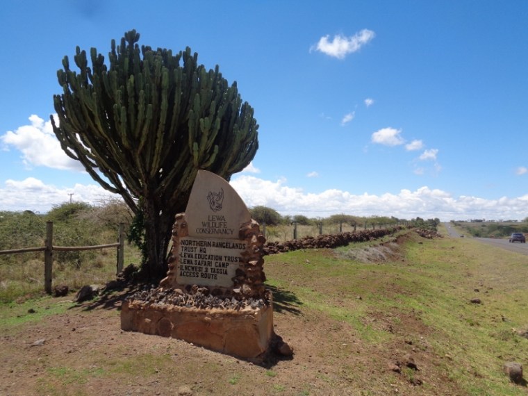 Entrance to Lewa Conservancy enroute to Isiolo/Samburu/Lake Turkana in north Kenya -copyright Rupi Mangat
