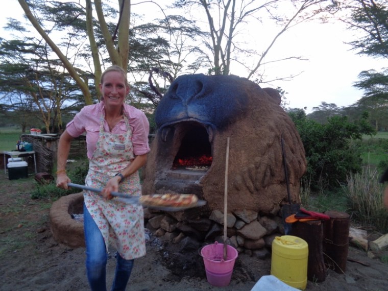 Hot pizza from lion's mouthcopyright - Rupi Mangat