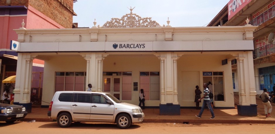Building from the early 1900s - Barclays Bank on Jinja main street Copyright Rupi Mangat