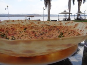 Pappadum for starters at Jinja Sailing Club Copyright Rupi Mangat