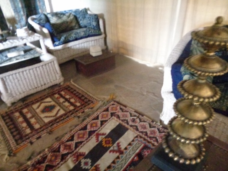 These are the largest beads made in Africa cast by the “Lost Wax” technique by the Kirdi of Cameroon. These are a collection of the large center beads from a necklace called “Gigida” worn by young girls on ceremonial occasions to represent chastity. At African Heritage House.