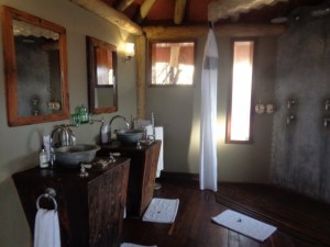 In the shower - Tarangire Treetops Picture: Galib Mangat