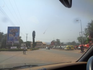 Kigoma town - with lake Tanganyika in background and Kigoma railway station - some relic of old German architecture - copyright Rupi Mangat