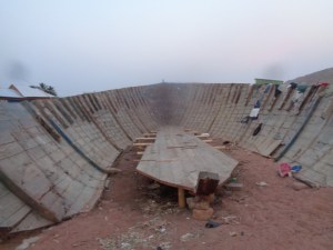 local fishing boat being repaired at Kigoma - . copyright Rupi Mangat