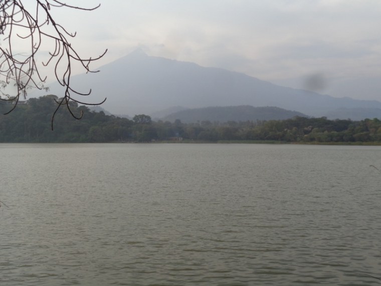 Mount Meru by Lake Duluti crater lake Copyright Rupi Mangat