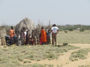 Turkana family further north of Lodwar Copyright Rupi Mangat