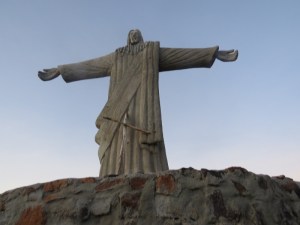 The statue of Christ watches over the city of Lodwar Copyright Rupi Mangat