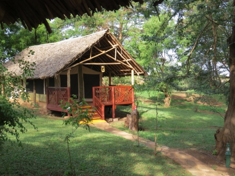 Tented abode - Voyager Ziwani by the banks of River Samte Copyright Rupi Mangat