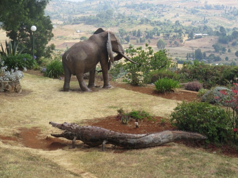 Overlooking the valley from Kerio Valley Lodge on Elgeyo Marakwet escarpment - copyright Rupi Mangat