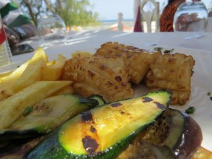 Yummy squid at Papa Remo's - Copyright Rupi Mangat