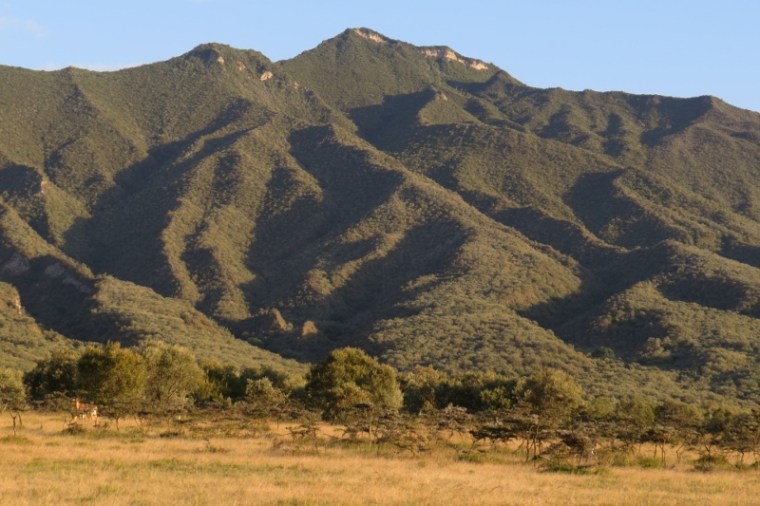 Western flanks of volcanic Mt Longonot with its lava ridges Copyright Rupi Mangat