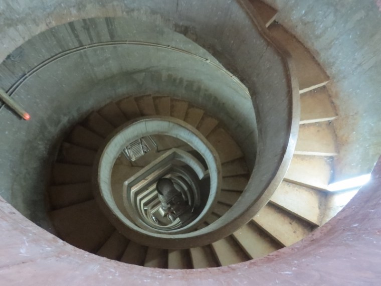 At Chebara dam - 75-meter deep tunnel winding its way to the connecting underground passage to surface some meters away Copyright Rupi Mangat