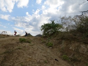 The kids at the top of the Cherangani escarpment and meet us t the bottom! Copyright Rupi Mangat