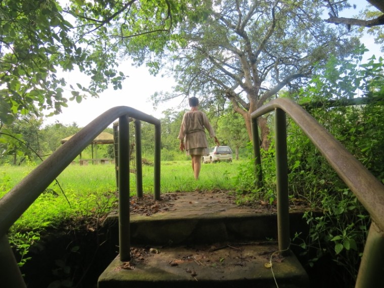 Emerging from the lava tube - copyright Rupi Mangat