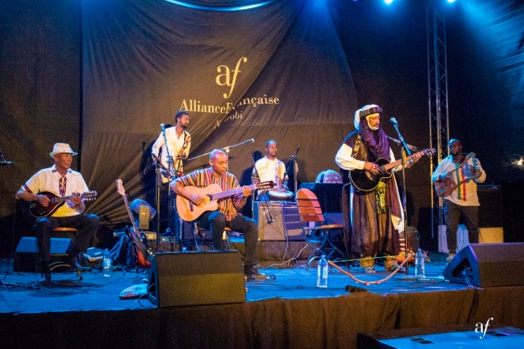 On stage the Pan-African Pentatonic Project Ethiopian muscians - courtesy Alliance Française (800x533)