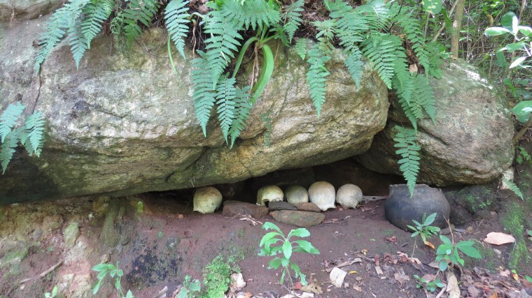 The ancestral skull cave on Charles Miekenyi Mwakio's farm that houses Kenyatta Caves - in Taita Hills. Copyright Rupi Mangat