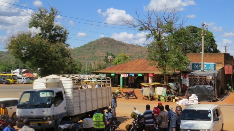 Outside the Office at Mwatate town on the Voi Taveta roadCopyright Rupi Mangat (800x450)