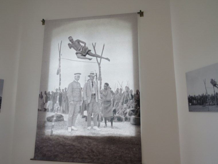 Inside Krandt House Kigali a pictue of Rwandan jumping metres high. Copyright Rupi Mangat. One time use only (800x600)