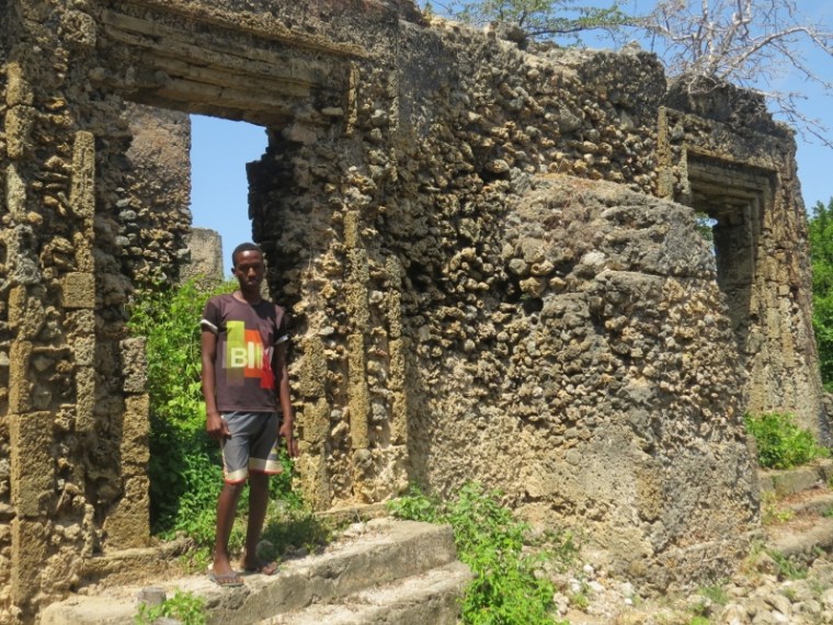 Said Hassan the young guide at The hidden mosque near Fumo Liyogos grave near Kipini on tip of tana delta - rupi mangat - 26 Oct 2019 one time use only (800x600)