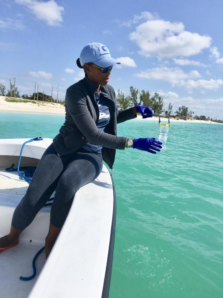 Rashema Ingraham of Save the Bays Waterkeeper, Bahamas