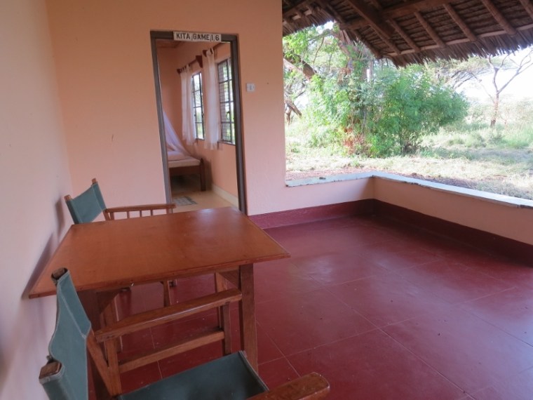 Veranda in Kitani banda in Tsavo West March 2020. Copyright Rupi Mangat (800x600)